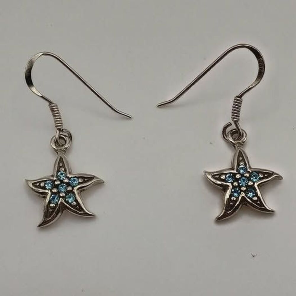 925 Starfish Earrings